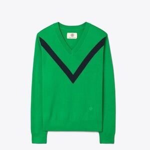 Tory Burch Sport emerald green sweater